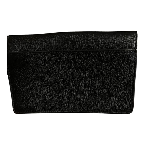 Henri Bendel Crossbody Studded Flower Bag Black Leather 8X5 Inches Casual - Picture 6 of 15